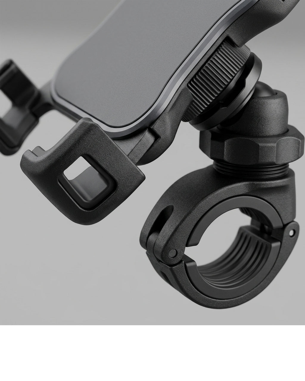 Eeoy Four-Corner Locking Phone Holder for 22–32 mm Handlebars - Detail view