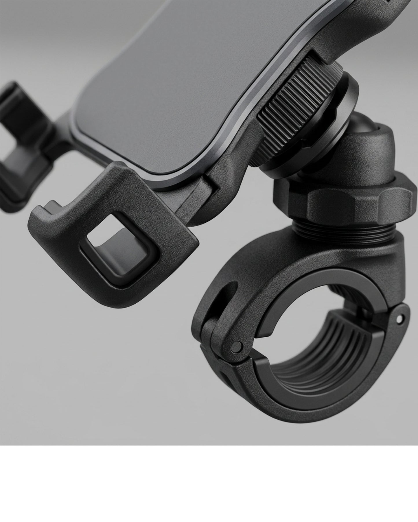 Eeoy Four-Corner Locking Phone Holder for 22–32 mm Handlebars - Detail view