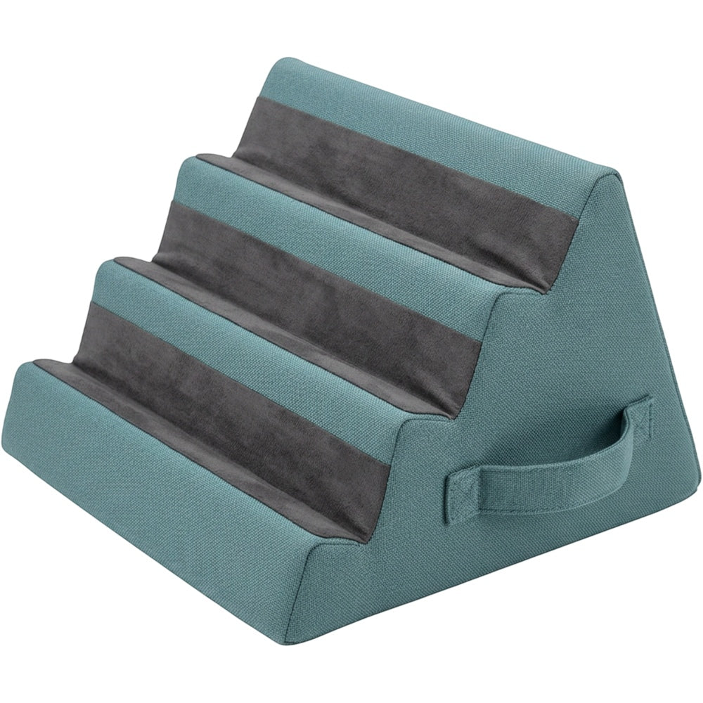 Eeoy Triangular Lap Phone Stand with 3 Channels Muted Teal - Product view